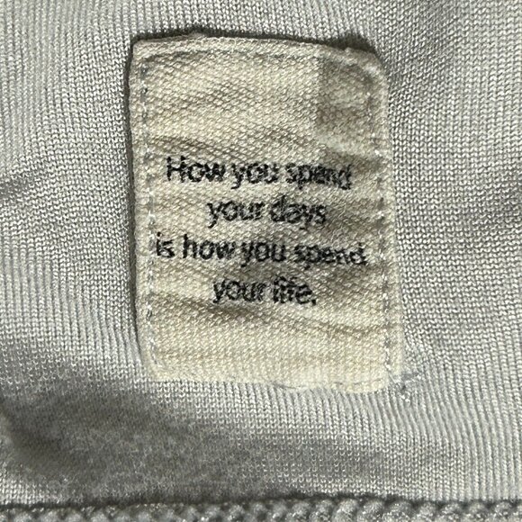 VUORI Light Gray Crewneck Soft Pima Cotton Tuvalu Tee Shirt Men's XL - Picture 9 of 10